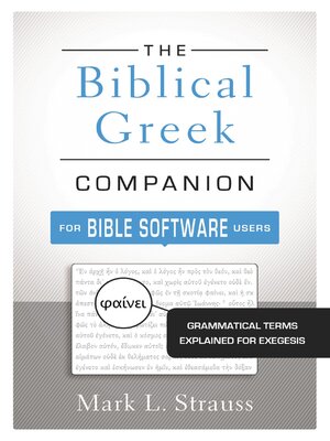 cover image of The Biblical Greek Companion for Bible Software Users